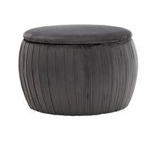 Load image into Gallery viewer, Fleur Velvet Storage Ottoman