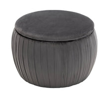 Load image into Gallery viewer, Fleur Velvet Storage Ottoman