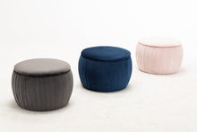 Load image into Gallery viewer, Fleur Velvet Storage Ottoman