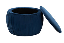 Load image into Gallery viewer, Fleur Velvet Storage Ottoman