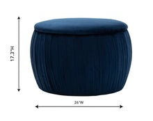 Load image into Gallery viewer, Fleur Velvet Storage Ottoman