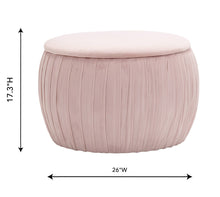 Load image into Gallery viewer, Fleur Velvet Storage Ottoman
