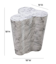 Load image into Gallery viewer, Slab Marble Short Side Table