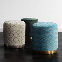 Load image into Gallery viewer, Opal Moroccan Ottoman