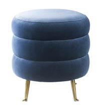 Load image into Gallery viewer, Ladder Velvet Ottoman