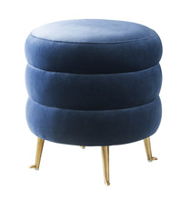 Load image into Gallery viewer, Ladder Velvet Ottoman