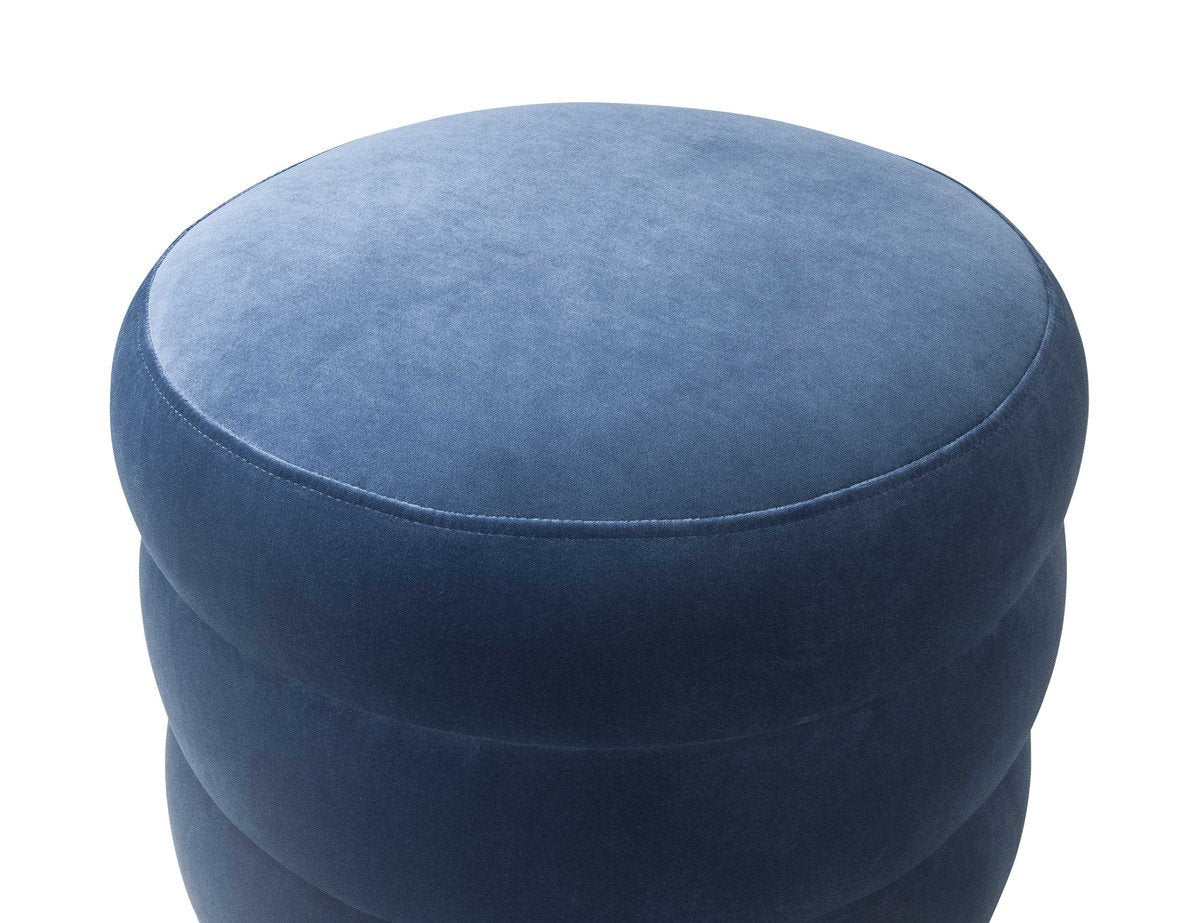 Ladder Velvet Ottoman