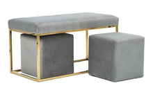 Load image into Gallery viewer, Lila Tri Velvet Bench Set By Inspire Me! Home Decor