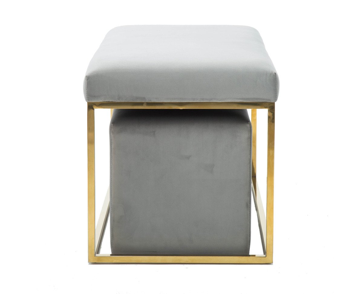 Lila Tri Velvet Bench Set By Inspire Me! Home Decor