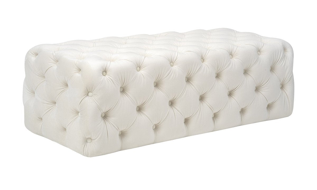 Kaylee Velvet Ottoman