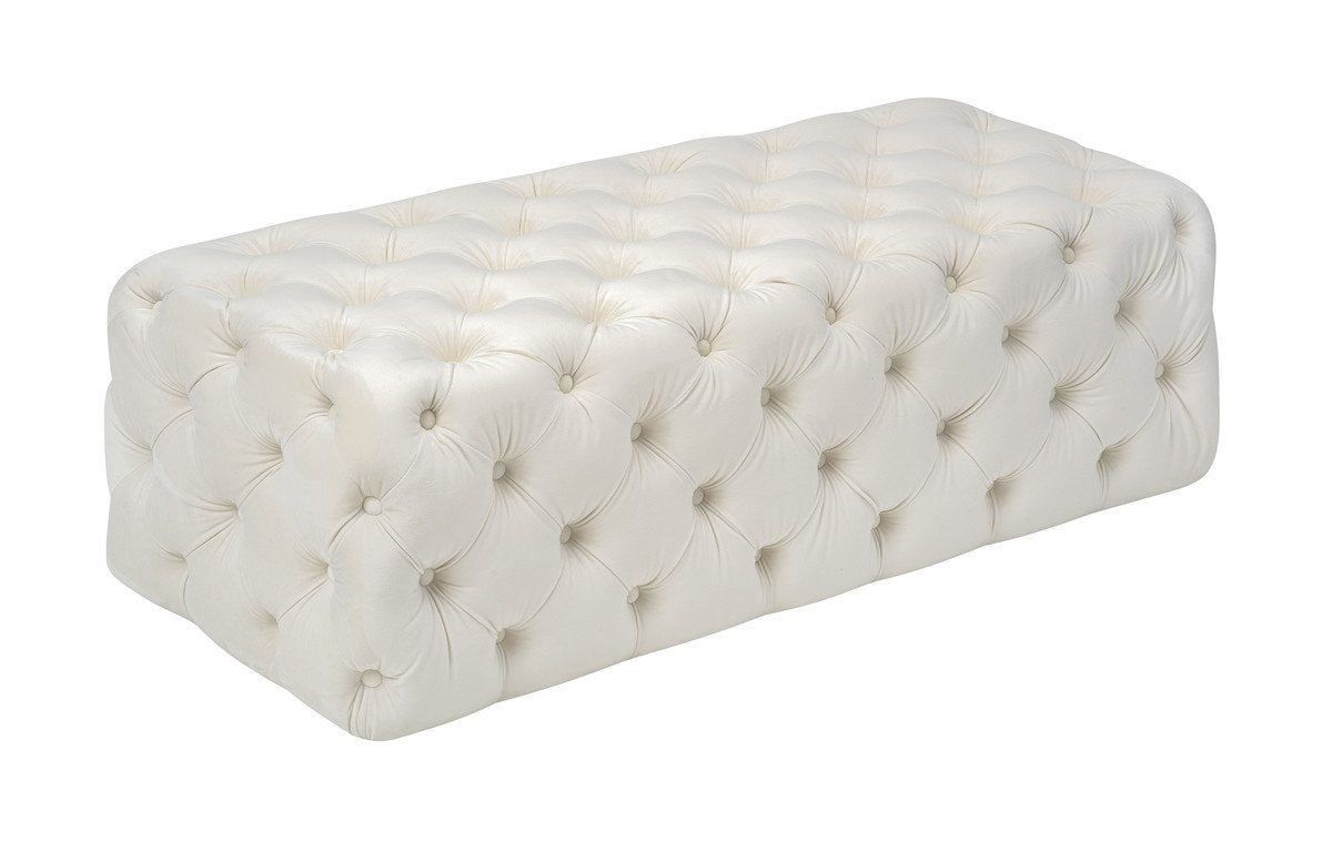 Kaylee Velvet Ottoman
