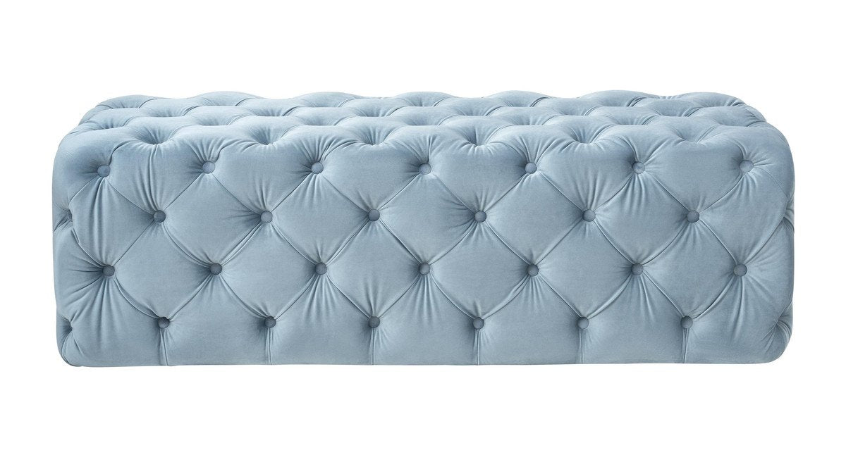 Kaylee Velvet Ottoman