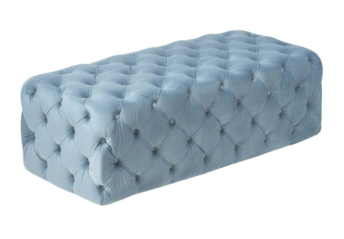 Kaylee Velvet Ottoman
