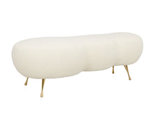 Load image into Gallery viewer, Welsh Faux Shearling Bench