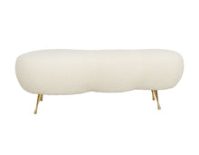 Load image into Gallery viewer, Welsh Faux Shearling Bench