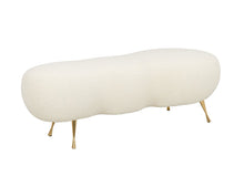 Load image into Gallery viewer, Welsh Faux Shearling Bench