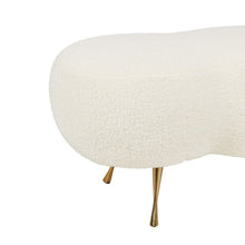 Load image into Gallery viewer, Welsh Faux Shearling Bench