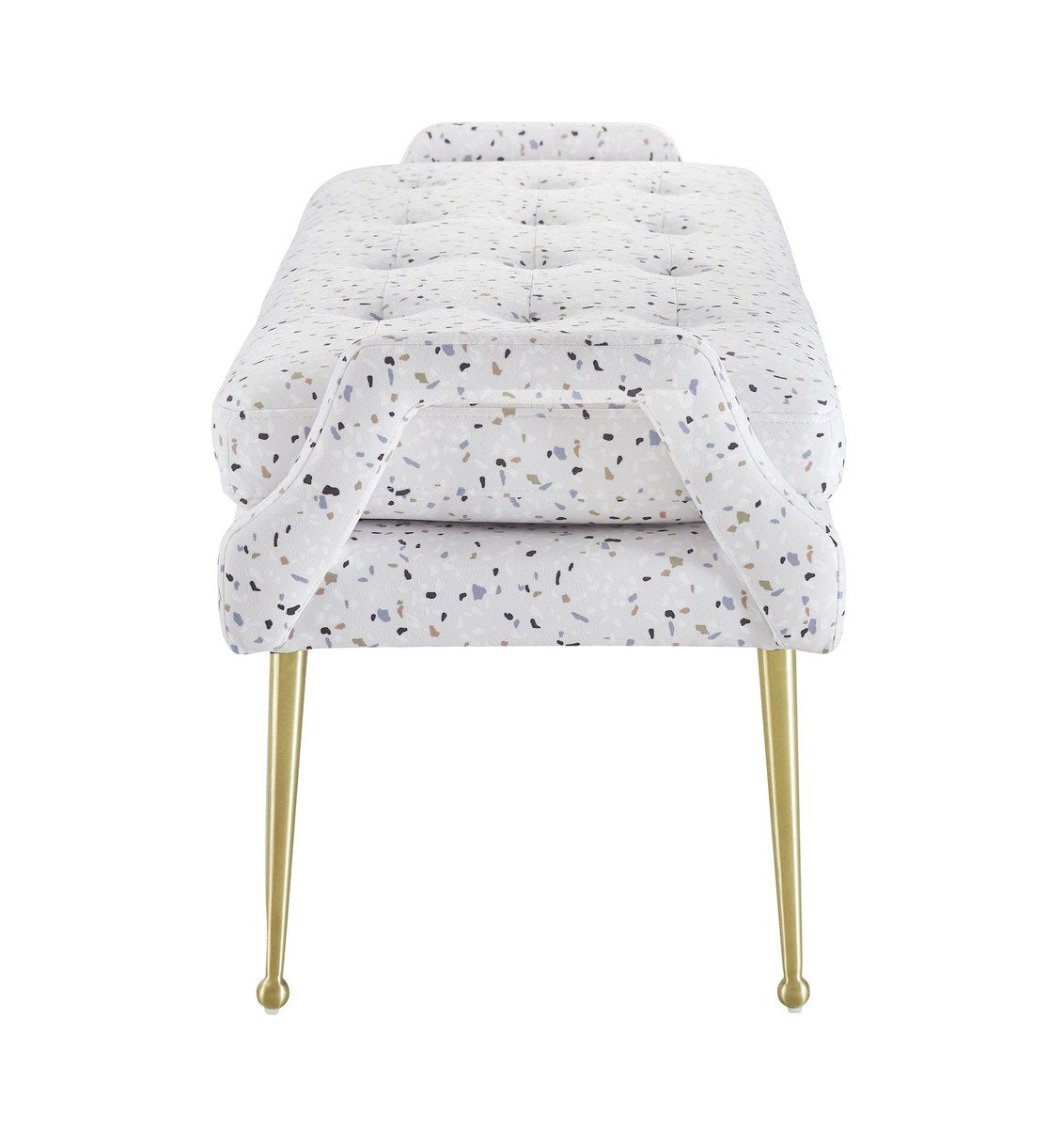 Eileen Terrazzo Velvet Bench