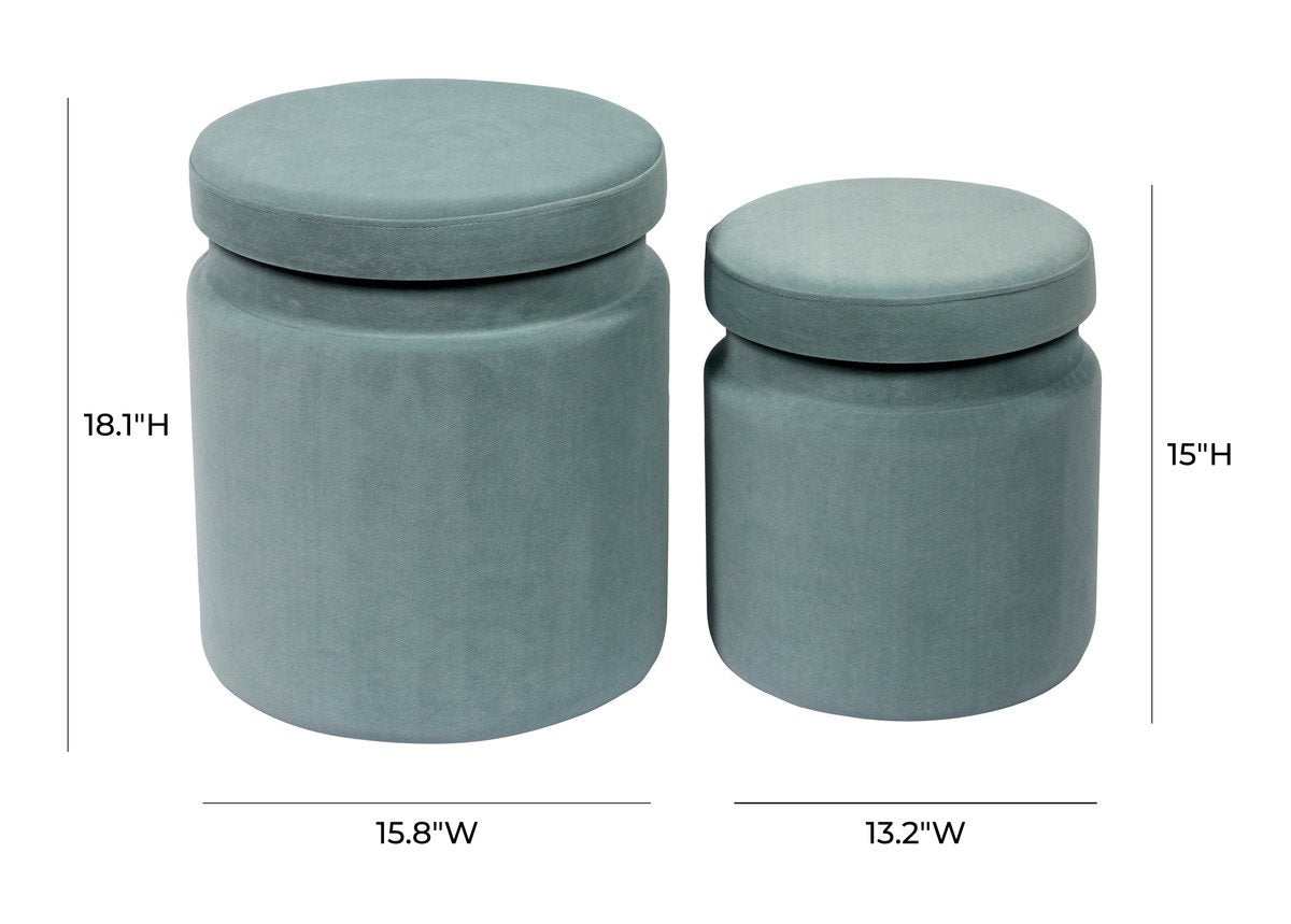 Kris Storage Ottomans - Set of 2
