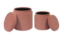 Load image into Gallery viewer, Kris Storage Ottomans - Set of 2