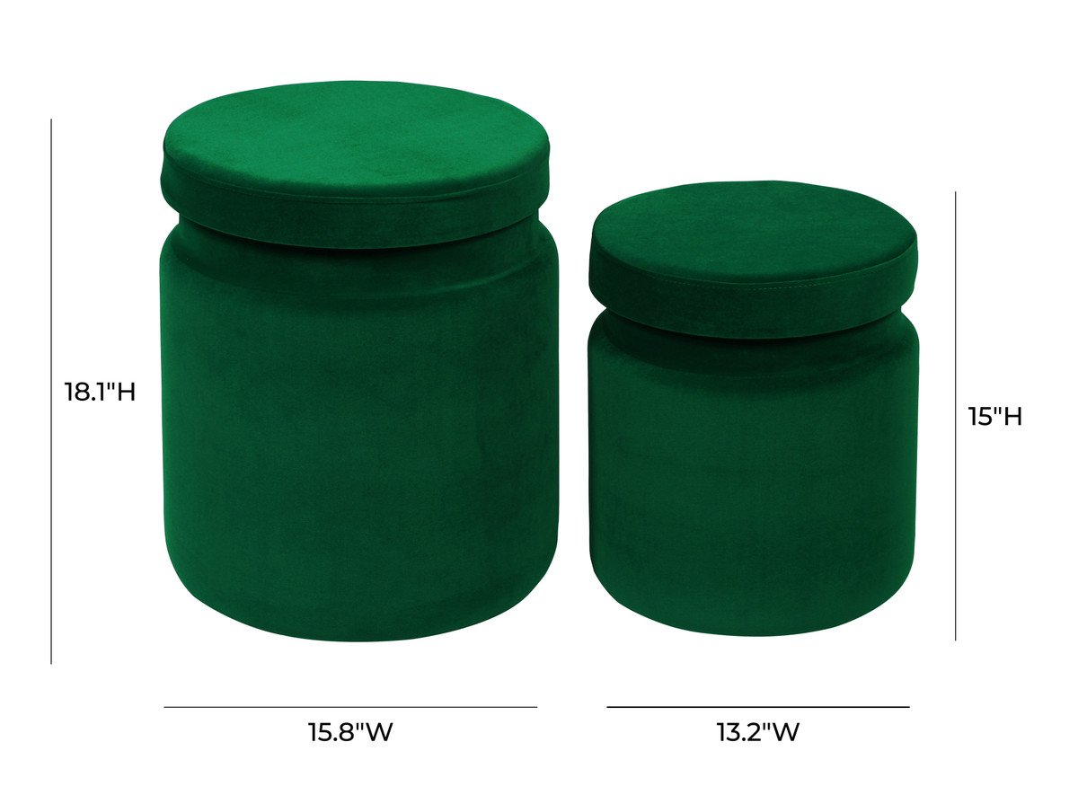 Kris Storage Ottomans - Set of 2