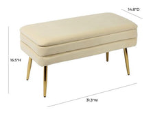 Load image into Gallery viewer, Ziva Storage Bench