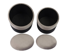 Load image into Gallery viewer, Gigi Grey Storage Ottomans (Set of 2)