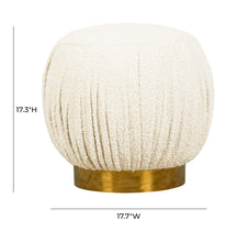 Load image into Gallery viewer, Tulip Boucle Ottoman
