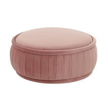 Load image into Gallery viewer, Rylee Lavender Velvet Ottoman