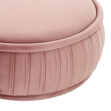 Load image into Gallery viewer, Rylee Lavender Velvet Ottoman
