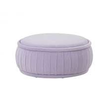 Load image into Gallery viewer, Rylee Lavender Velvet Ottoman
