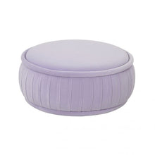 Load image into Gallery viewer, Rylee Lavender Velvet Ottoman