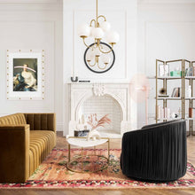 Load image into Gallery viewer, London Pleated Swivel Chair