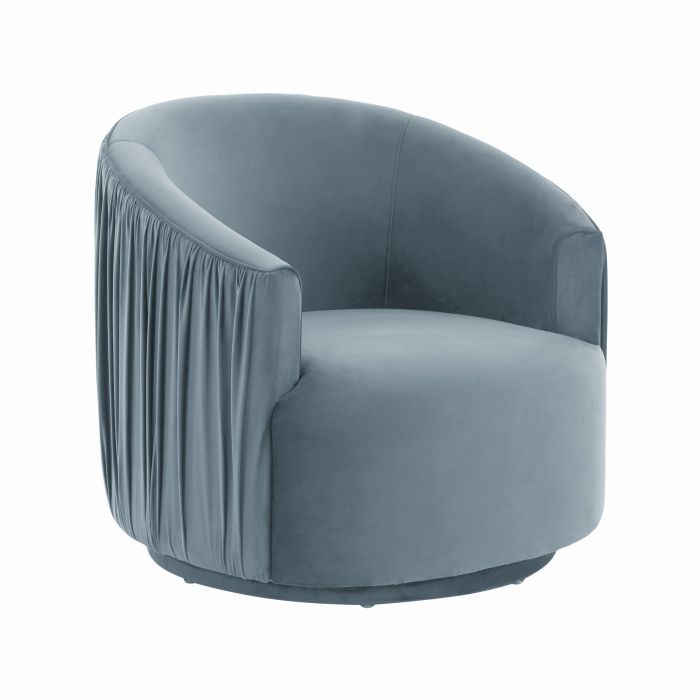 London Pleated Swivel Chair