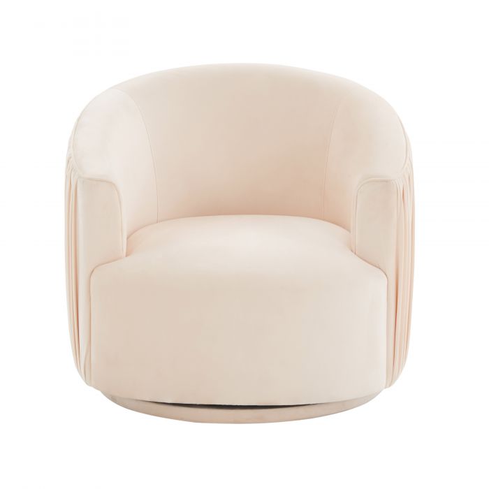 London Pleated Swivel Chair