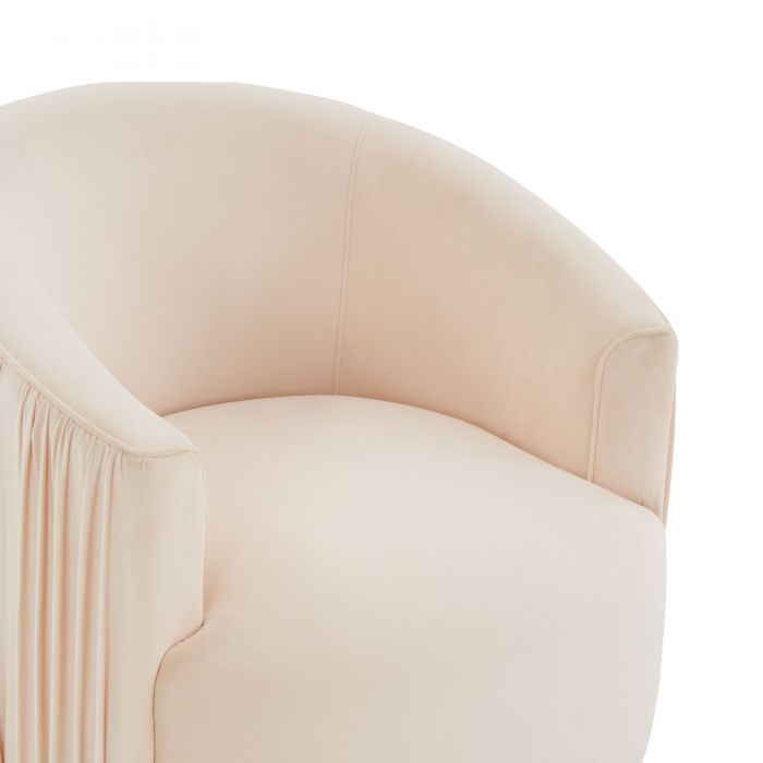 London Pleated Swivel Chair