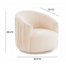 Load image into Gallery viewer, London Pleated Swivel Chair