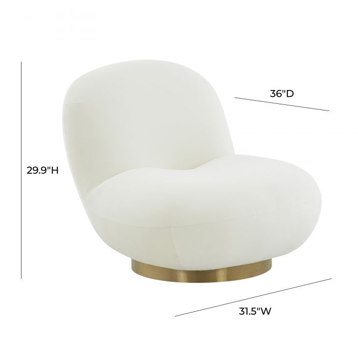 Emily Velvet Swivel Chair
