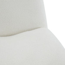 Load image into Gallery viewer, Emily White Boucle Swivel Chair