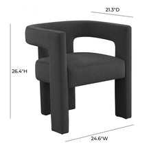Load image into Gallery viewer, Sloane Dark Grey Velvet Chair