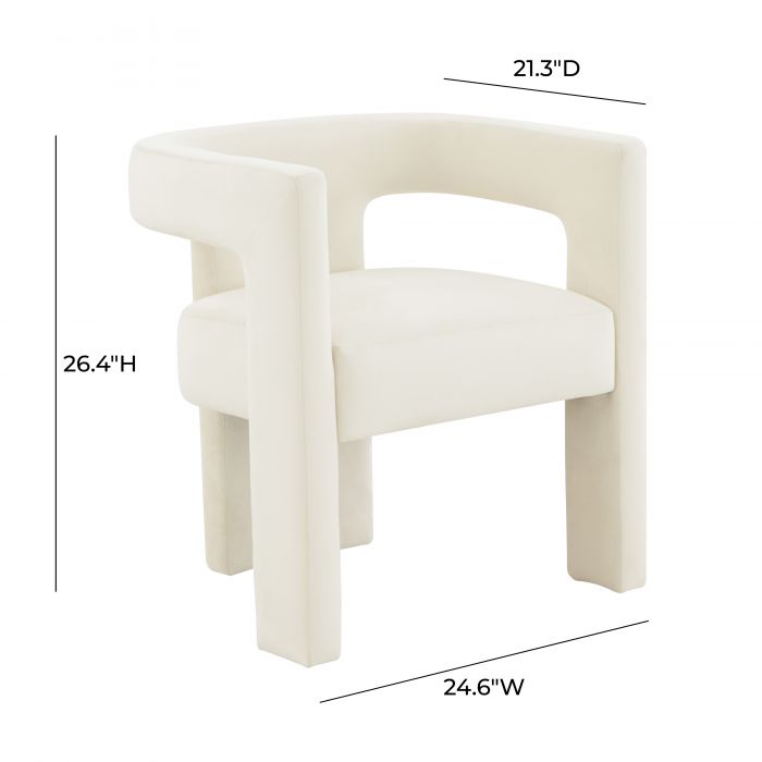 Sloane Dark Grey Velvet Chair