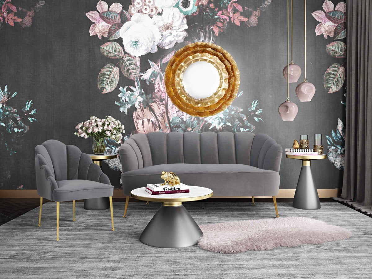 Daisy Velvet Settee