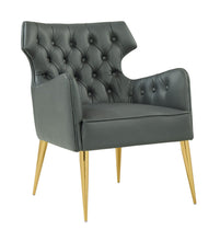 Load image into Gallery viewer, Elsa Grey Vegan Leather Chair