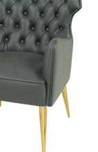 Load image into Gallery viewer, Elsa Grey Vegan Leather Chair