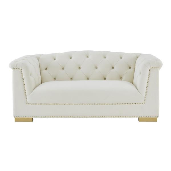 Farah Velvet Loveseat