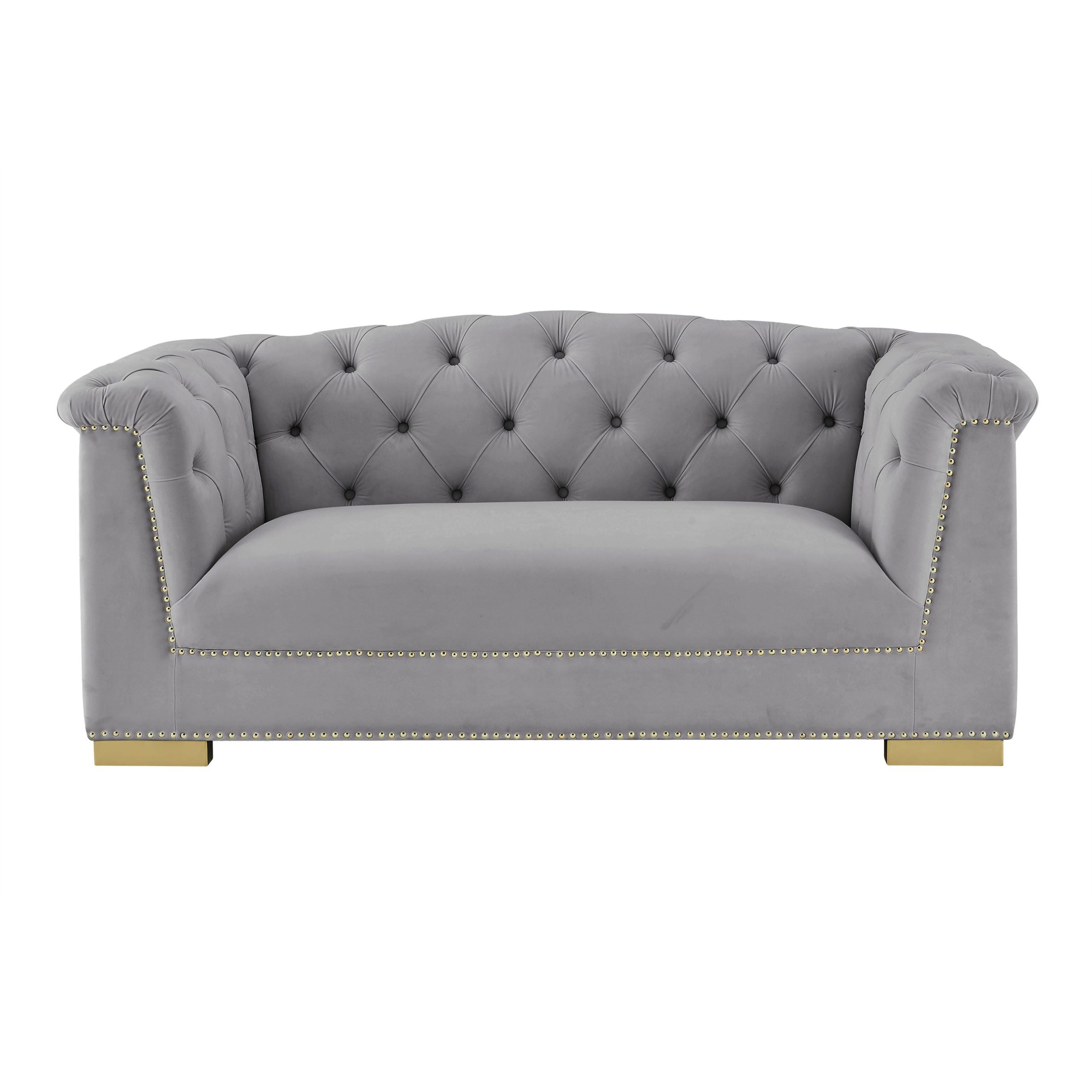 Farah Velvet Loveseat