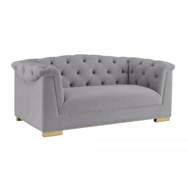 Farah Velvet Loveseat
