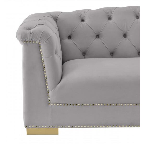 Farah Velvet Loveseat