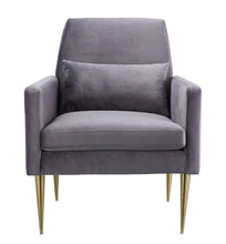 Load image into Gallery viewer, Danner Grey Velvet Chair