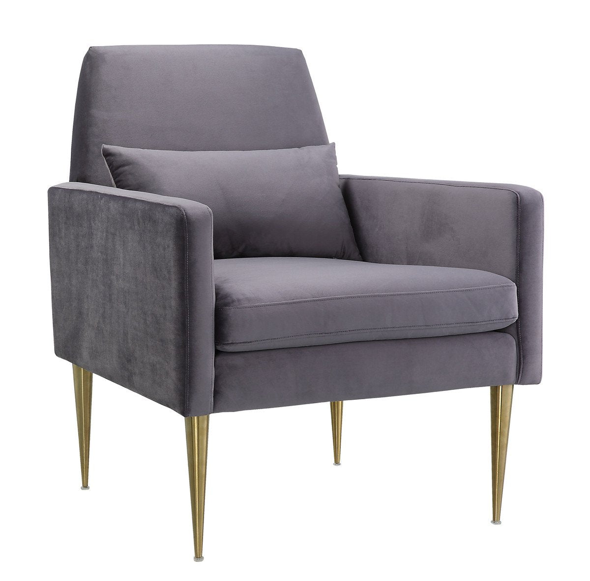 Danner Grey Velvet Chair